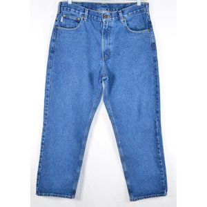 Carhartt Relaxed Fit Straight Leg Denim Work Jeans B160 Size 36X30